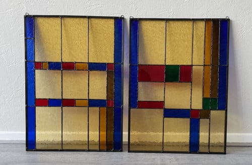 Glas en lood raampjes