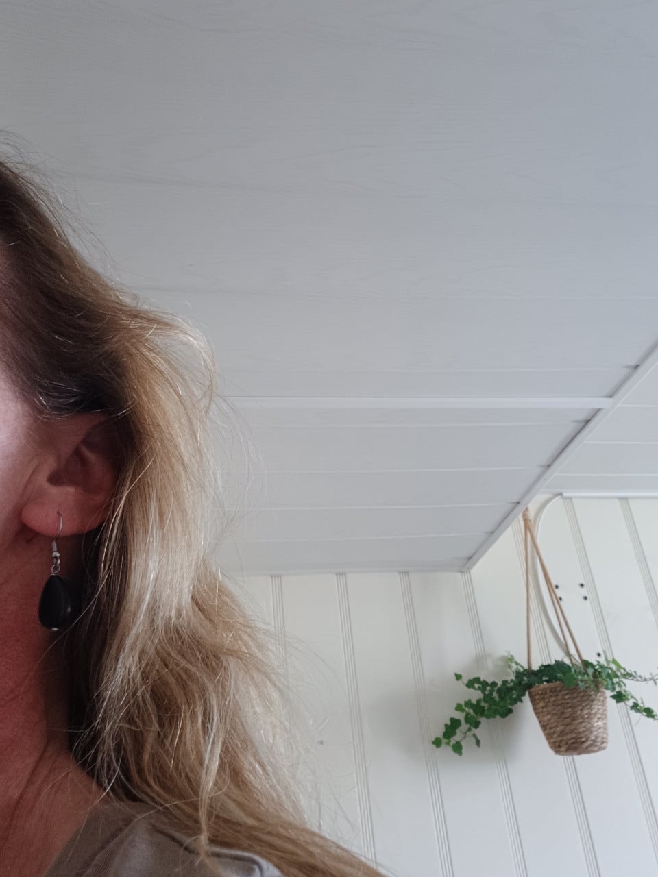 Leuke Zusss oorhangers, verzilverd met een zwart 'steentje'