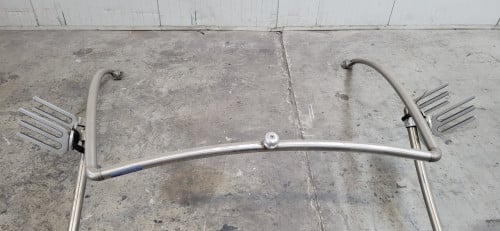 Aluminium skibeugel met wakeboard houders