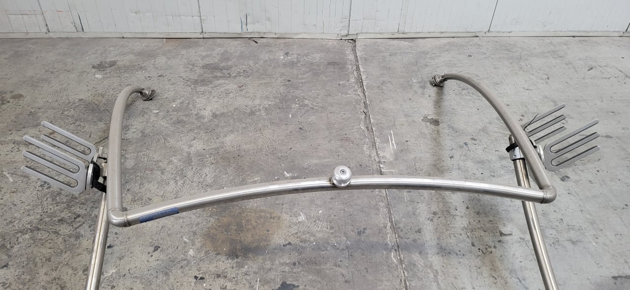 Aluminium skibeugel met wakeboard houders