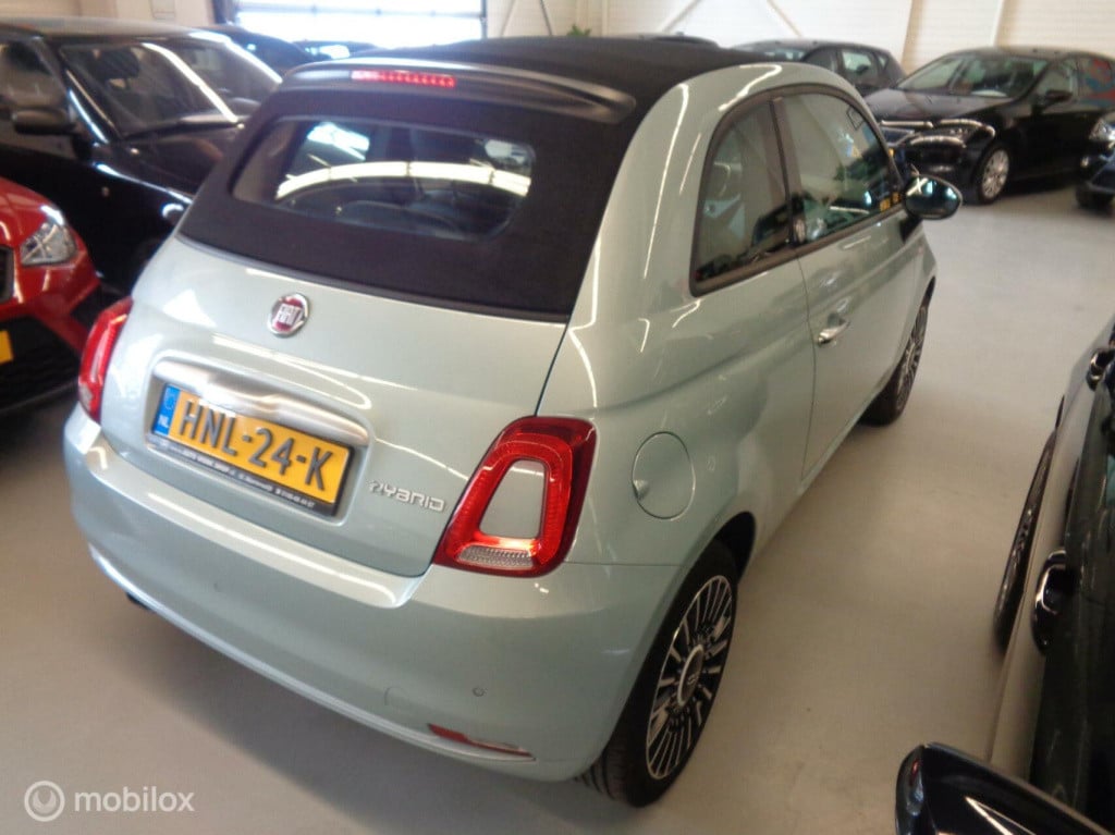 Fiat 500 C 1.0 hybrid launch edition/airco/16''lm velgen/half leer/1st eig/