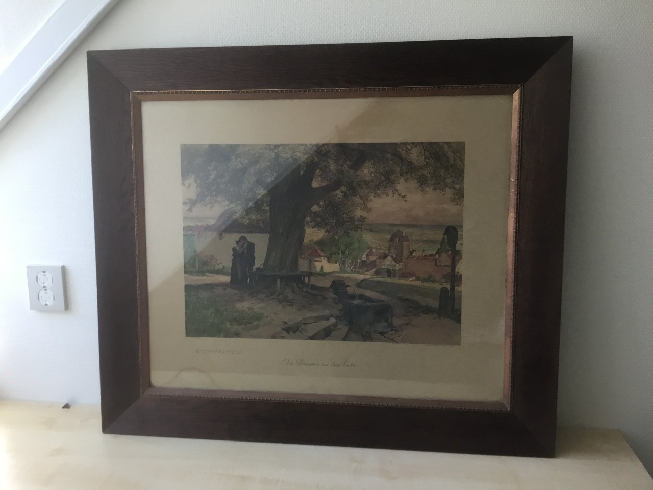 Schilderij met Duitse prent