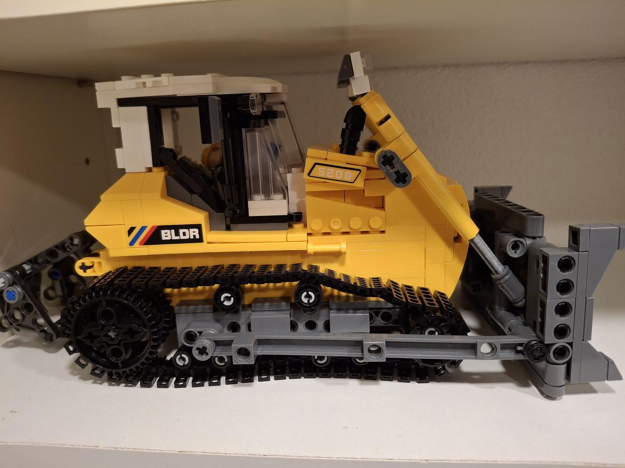 Bulldozer en Telescoopkraan Lego (imitatie)