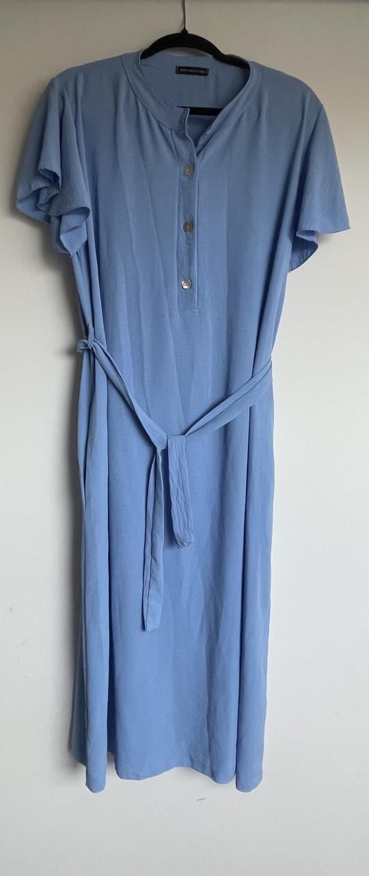 Nieuwe Lichtblauwe Dames Zomerjurk Maat L