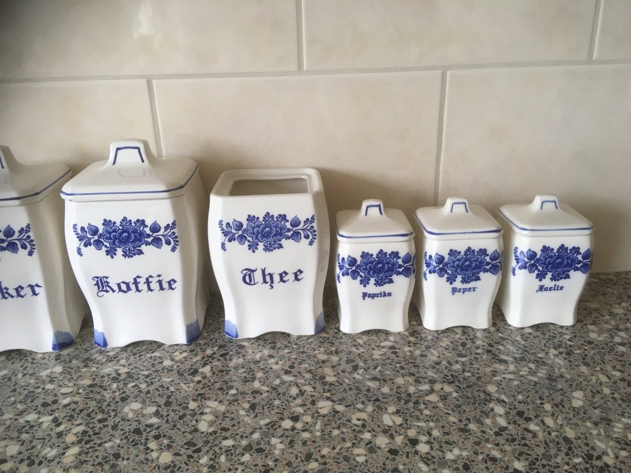 Set keramische voorraadbussen
