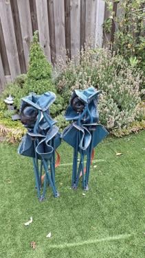 2x lichtgewicht campingstoelen