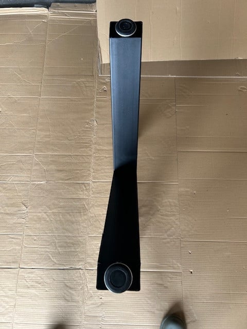 Zwart stalen matrix tafelpoten (2x)