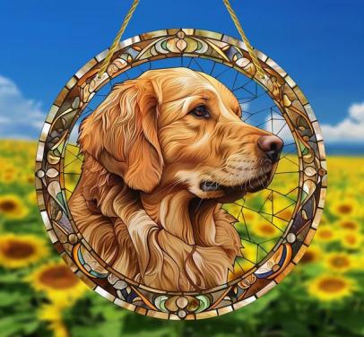 Raamhanger golden retriever