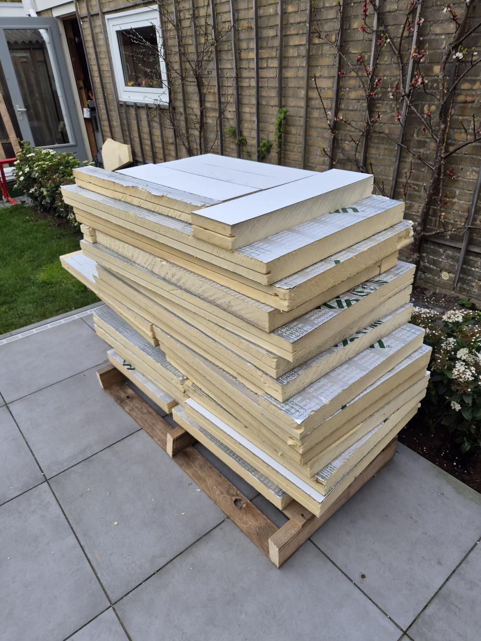 Isolatie PIR 60mm partij gratis afhalen