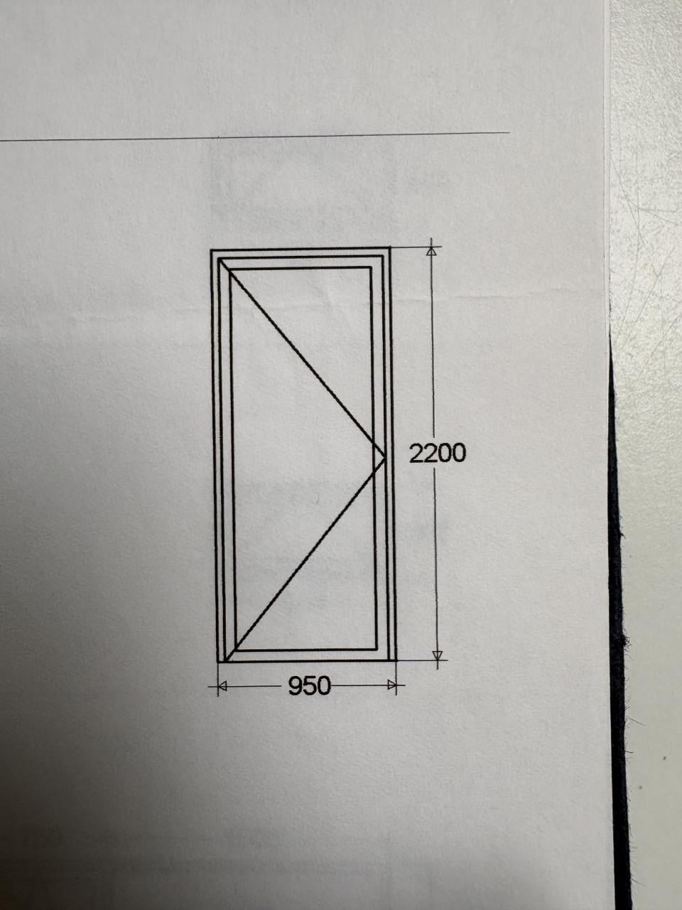 Kunststof voordeur met kozijn