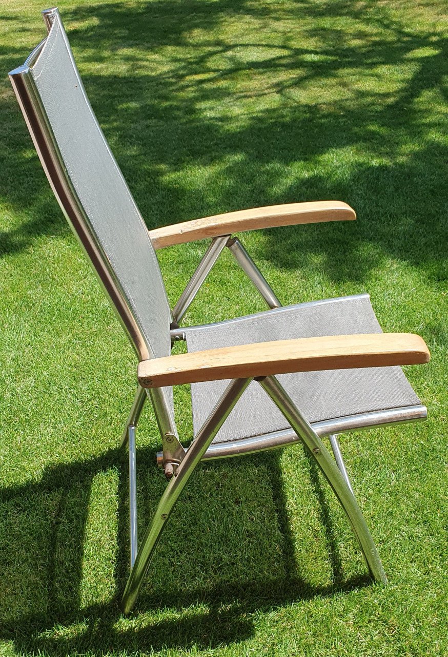 4 tuinstoelen rvs