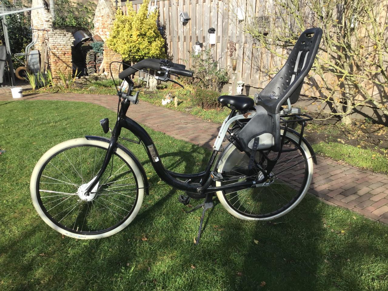 Moederfiets BSP met Yepp achterzitje