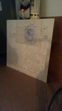 Tekenplank, watervast, 125 X 122 cm