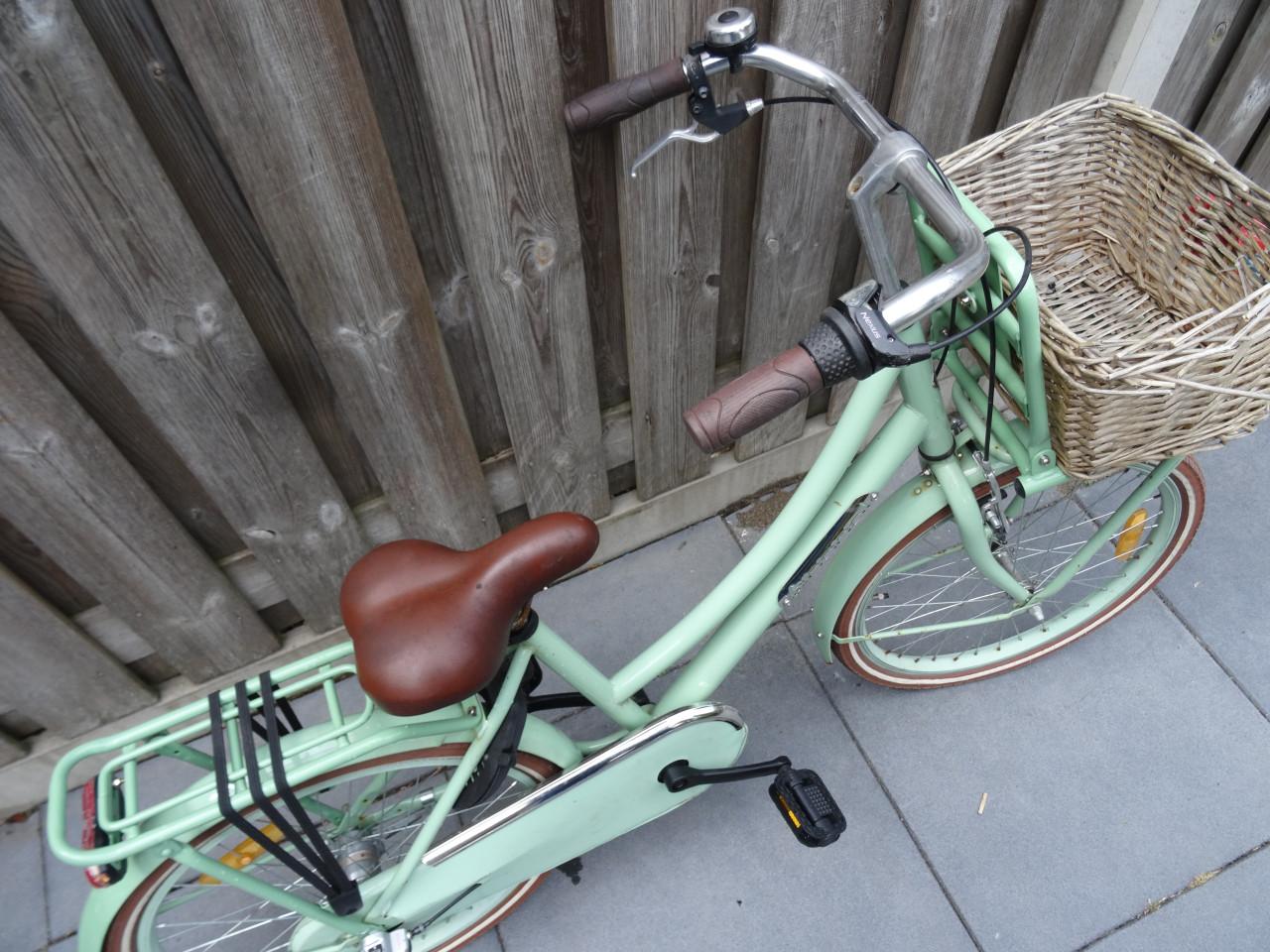 🚲 Popal meisjesfiets 22 inch – mintgroen – 3 versnellingen