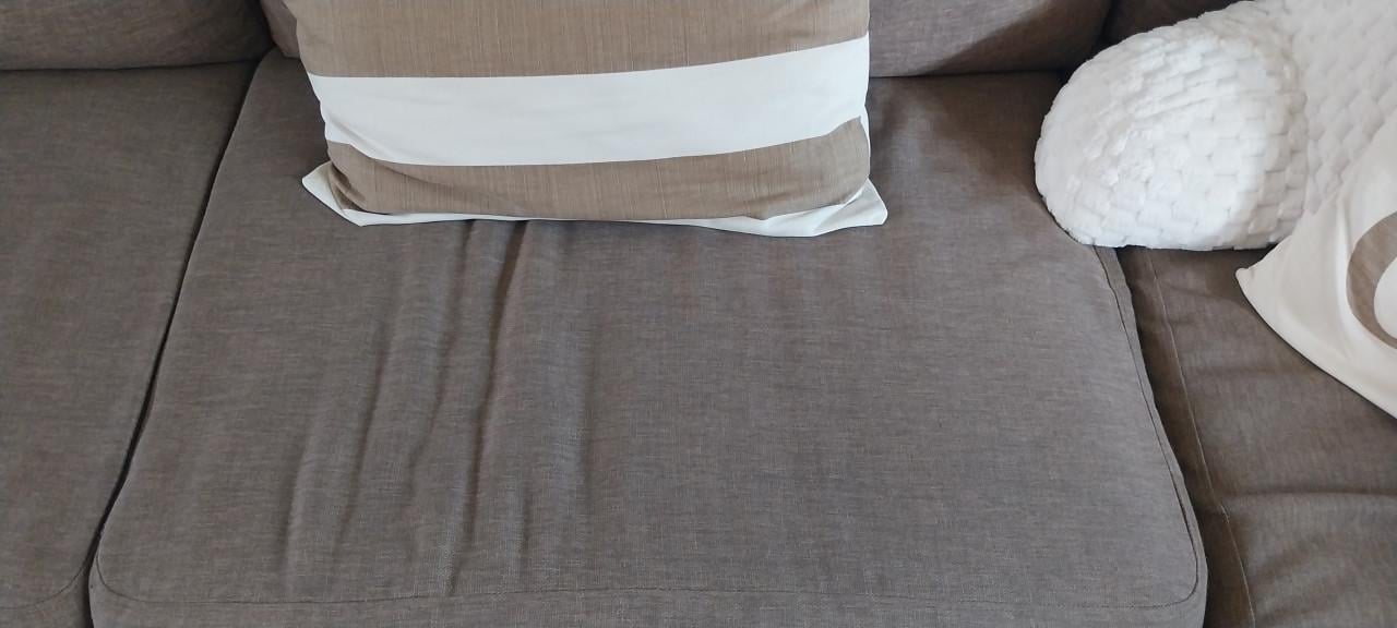 Mooie hoekbank taupe / bruin