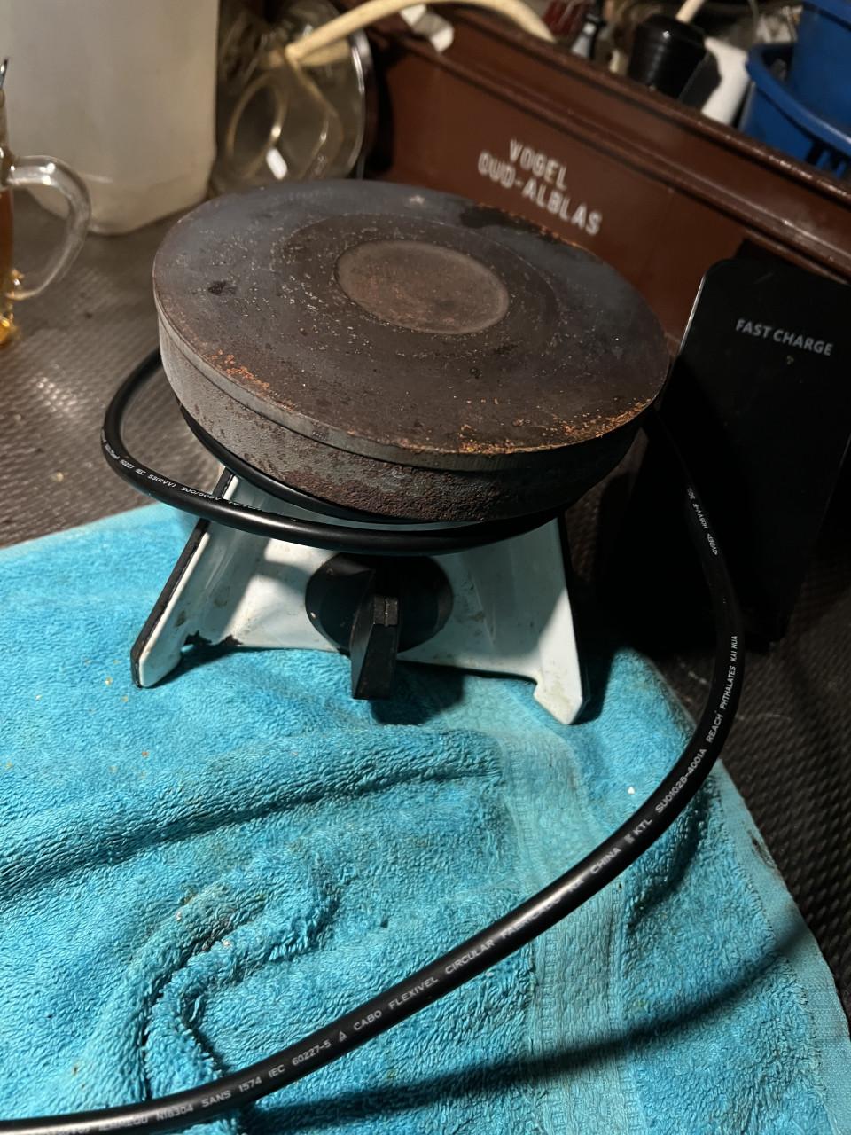 Vintage krachtige elektrische kookplaat 1200W