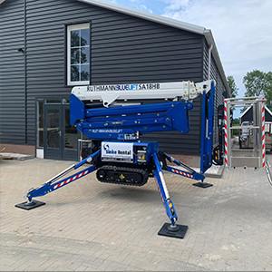 Spinhoogwerker te huur! Hoogte 18m, zijdelingsbereik 8m