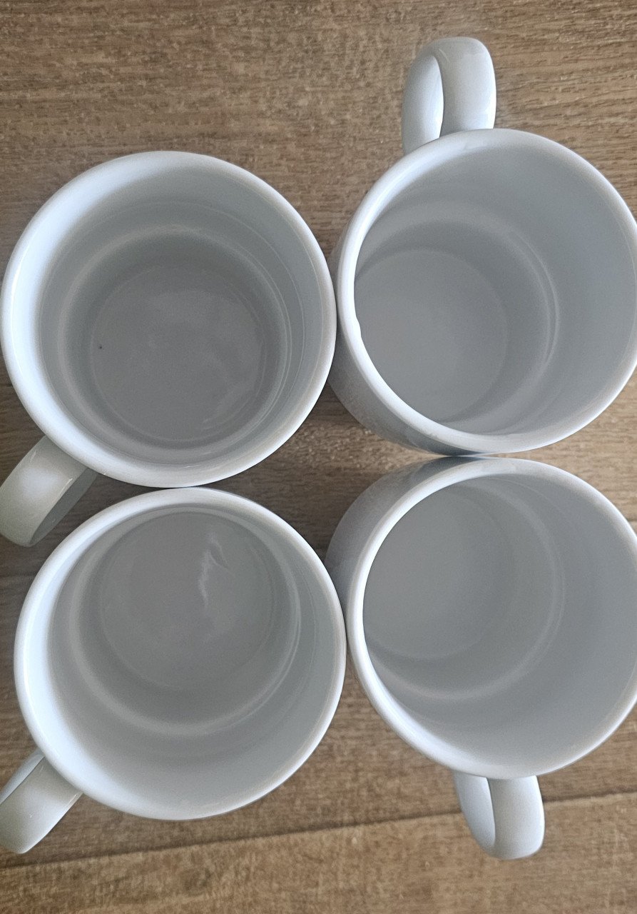 4 witte mokken