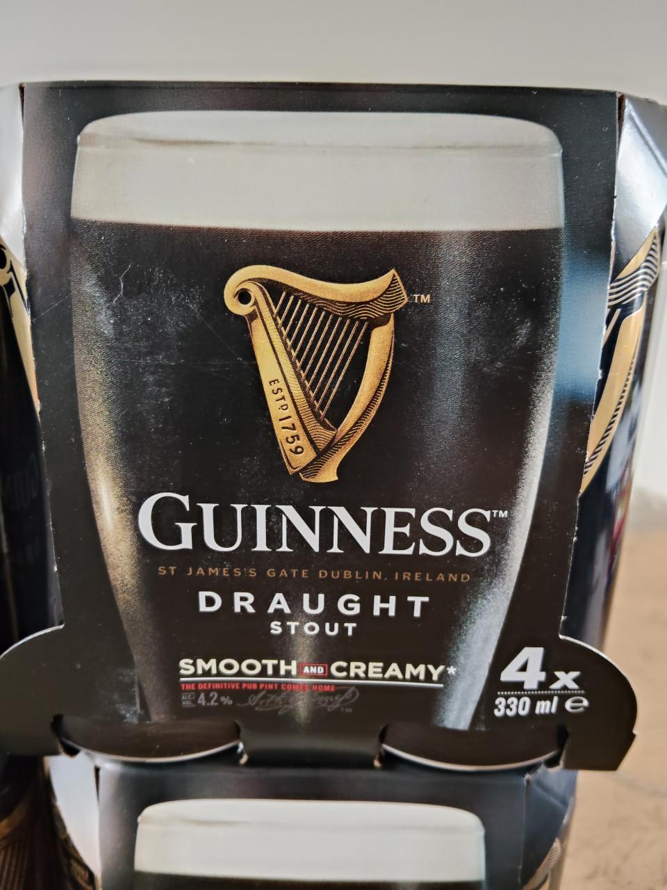 4x 4-pack Guinness Draught stout bier