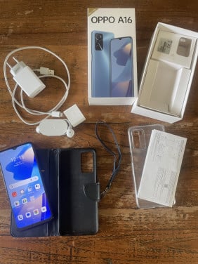 OPPO A16 64 Gb gsm Crystal black met doos
