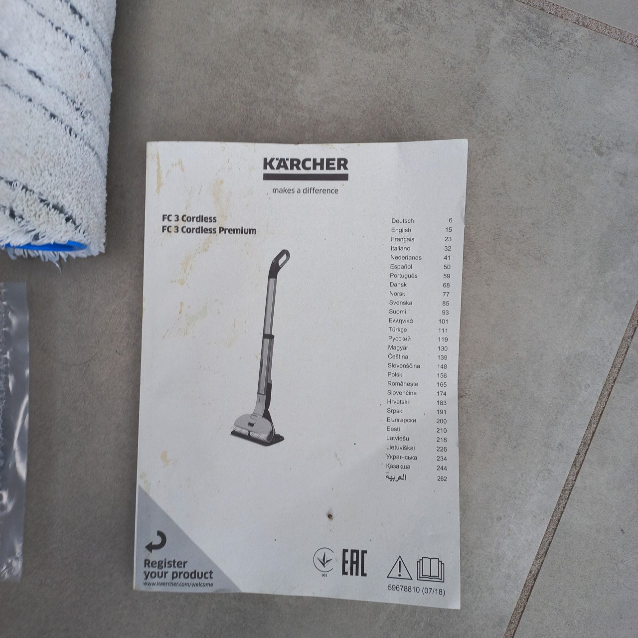 Karcher fc3 Cordless vloerreiniger