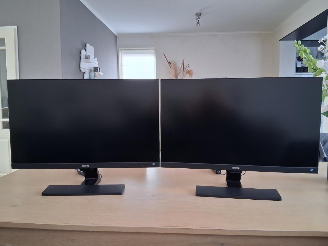 Benq EW2775ZH monitoren, 2 stuks