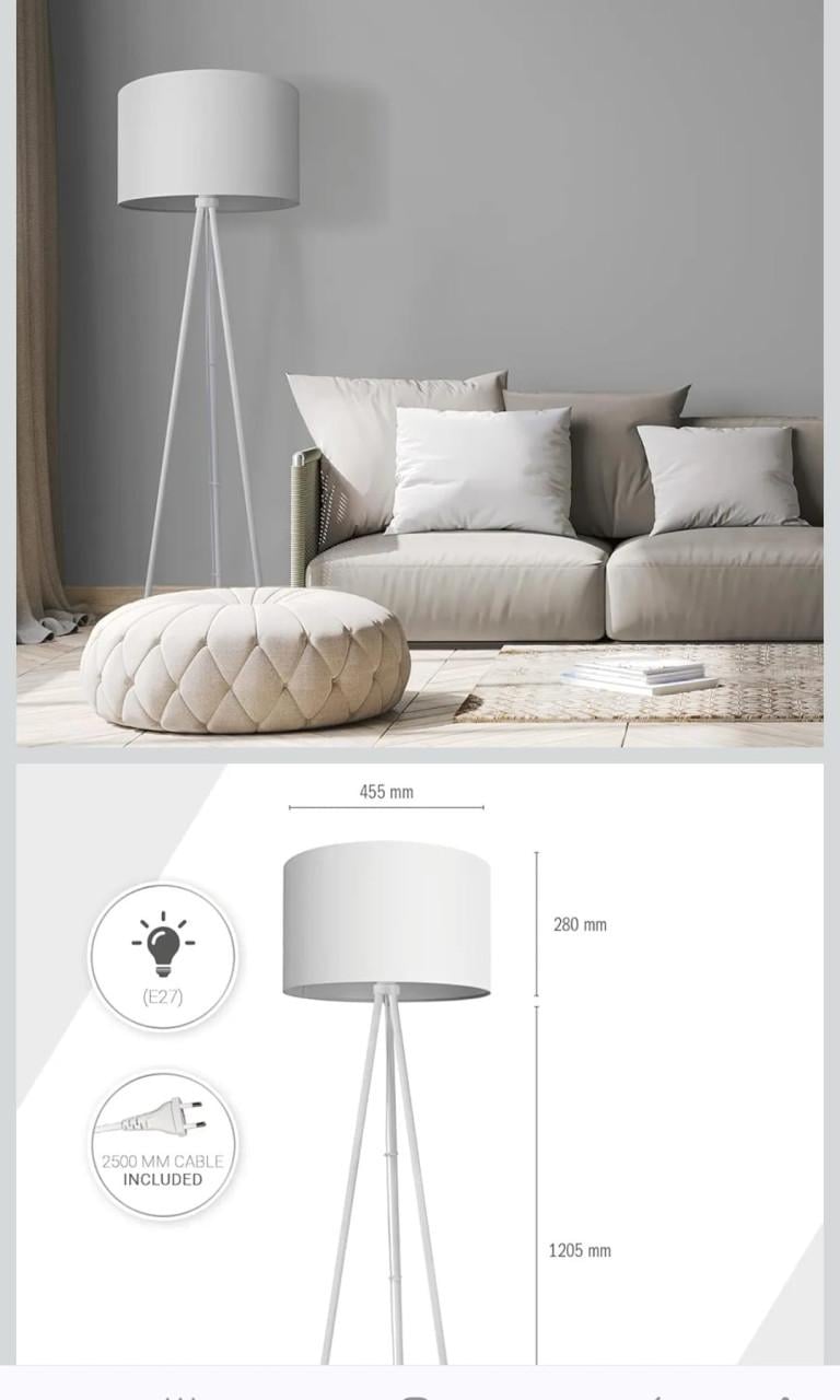 Vloerlamp nieuw 3 poot