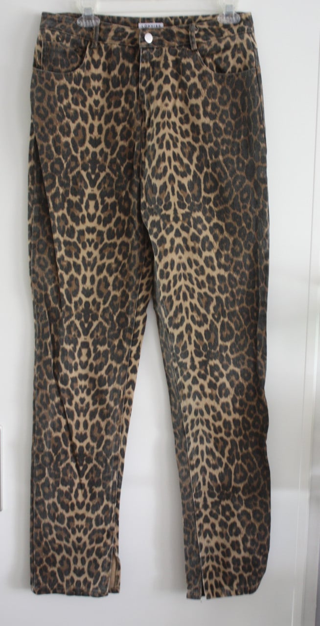 Panter print broek maat L