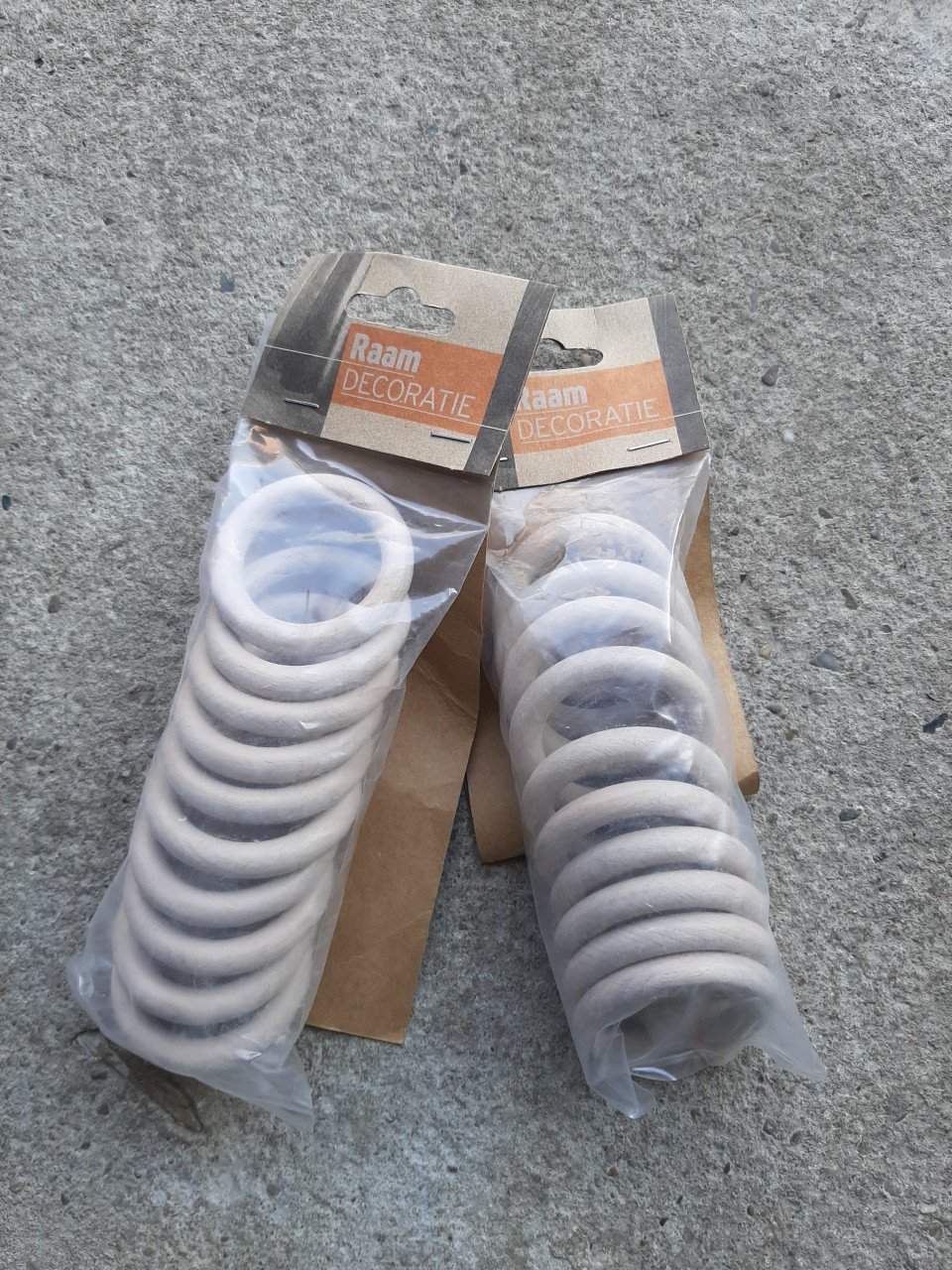 Gordijnroede met ringen nieuw