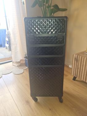 Kapperskoffer met kappersspulle