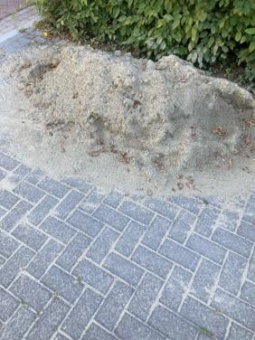 Gratis: ophoog zand