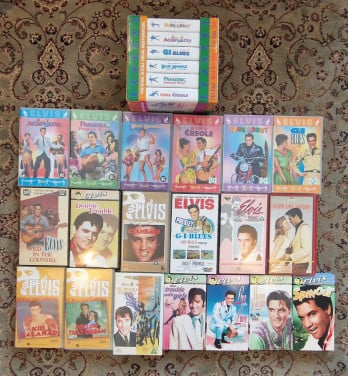 25 Elvis Presley VHS videobanden
