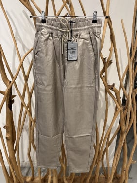 Goudkleurige broek mt 36
