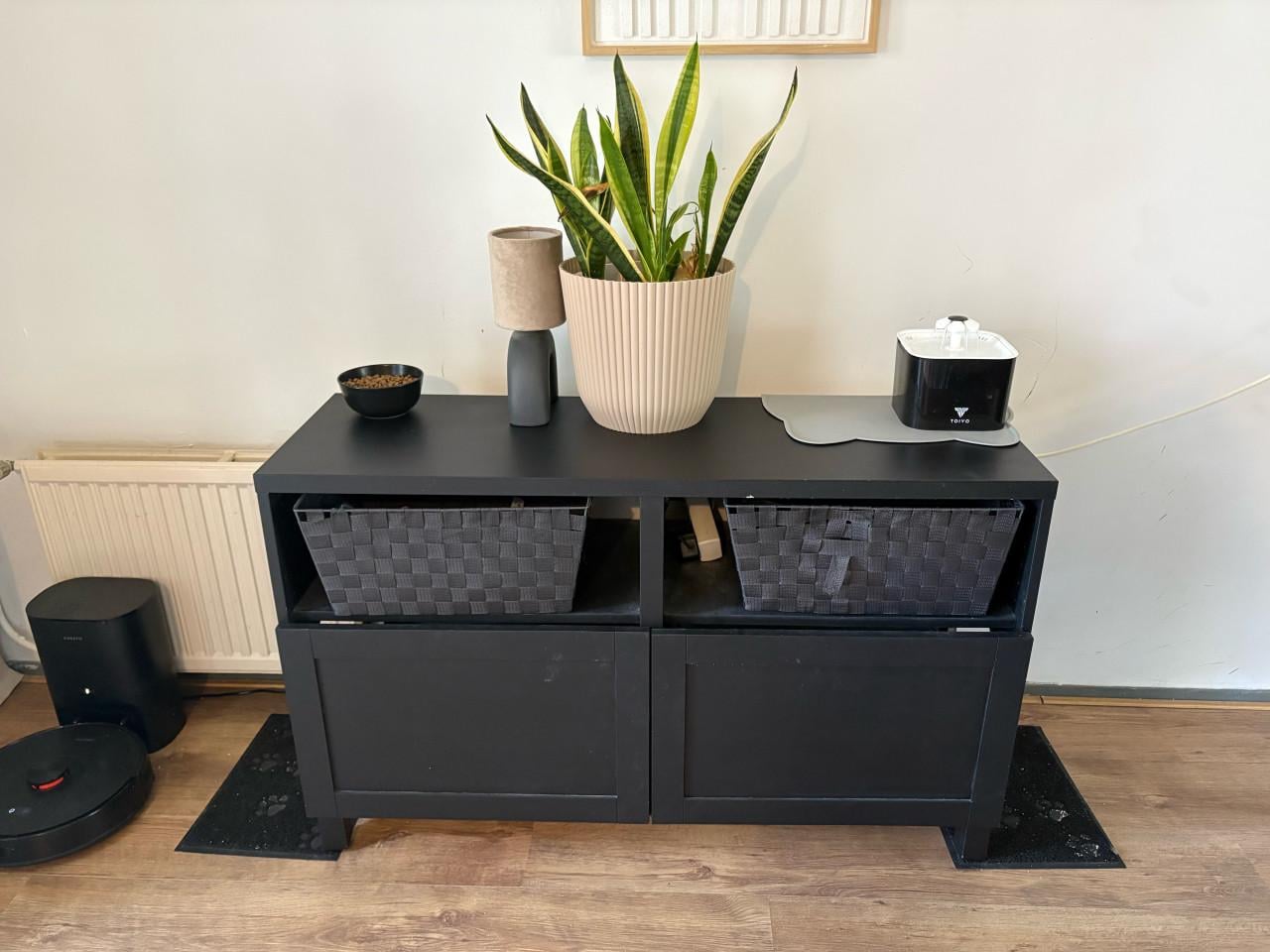Dressoir met ruimte voor kattenbakken