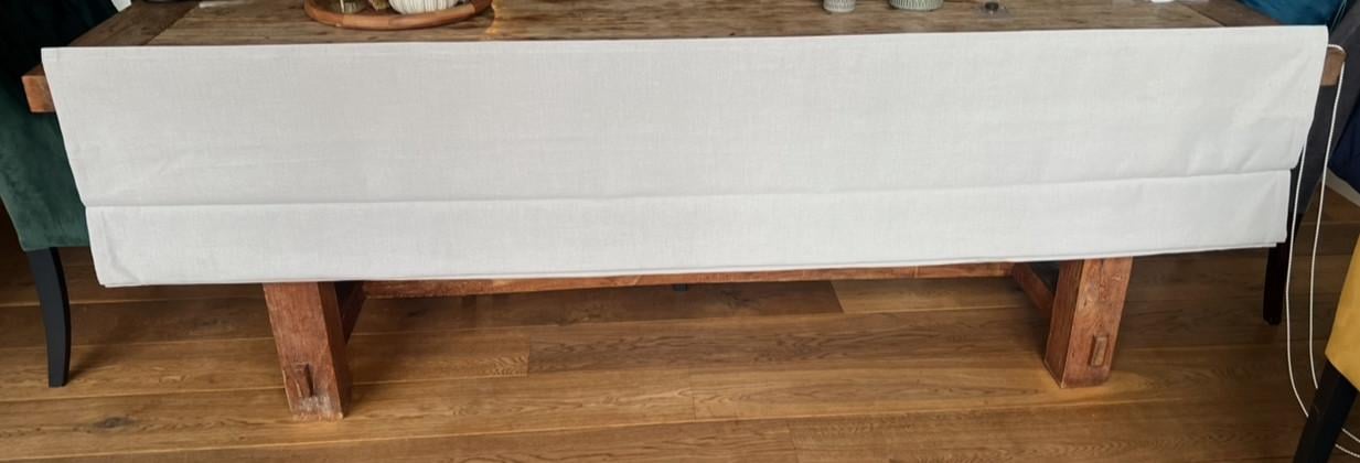 Nieuw crèmekleurig rolgordijn met soepel ketting systeem