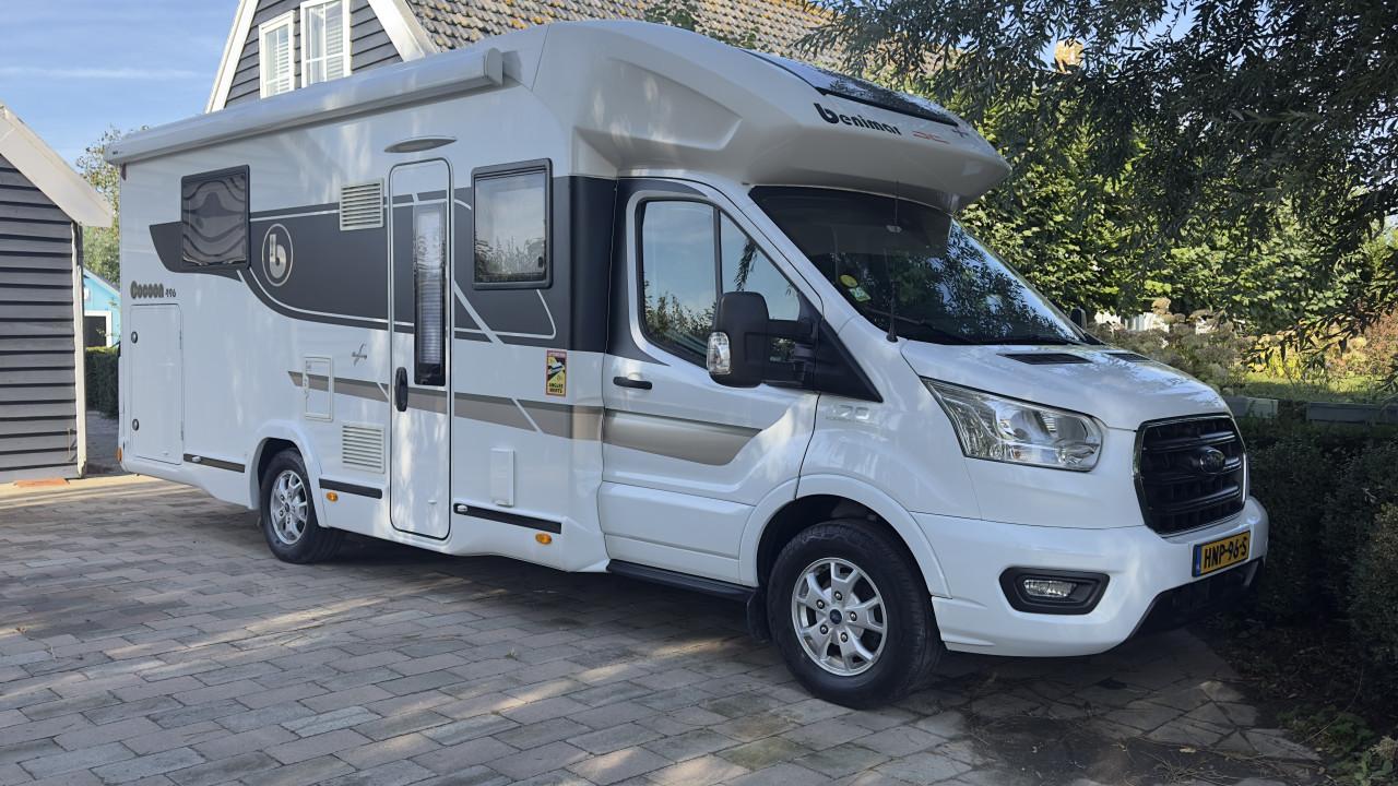 Benimar 496 cocoon met 170pk, automaat, queens bed en 2 pers. hefbed,