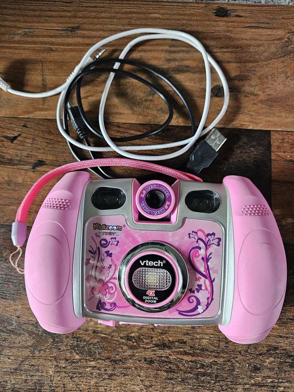 Zgan VTech Kidizoom Twist Digitale Camera Roze met Tasje