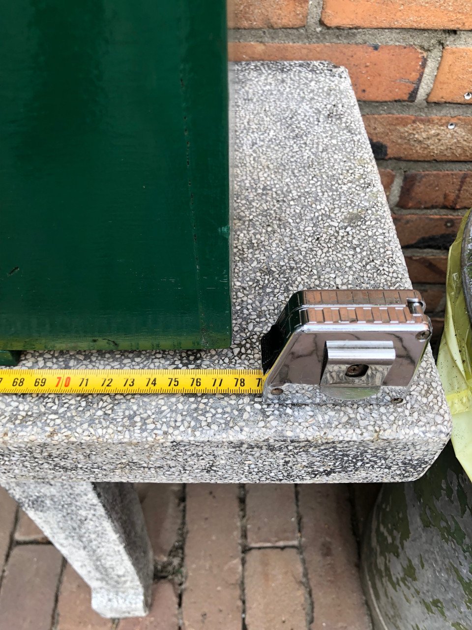 Groene gereedschap kist.