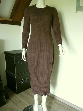 SÁBETH: Nieuw Grofgebreid jurkje bruin S en M € 369,-