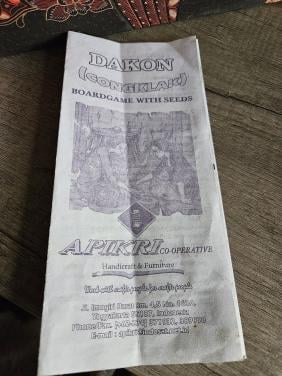 Origineel vintage indonesisch Dakon congklak bordspel