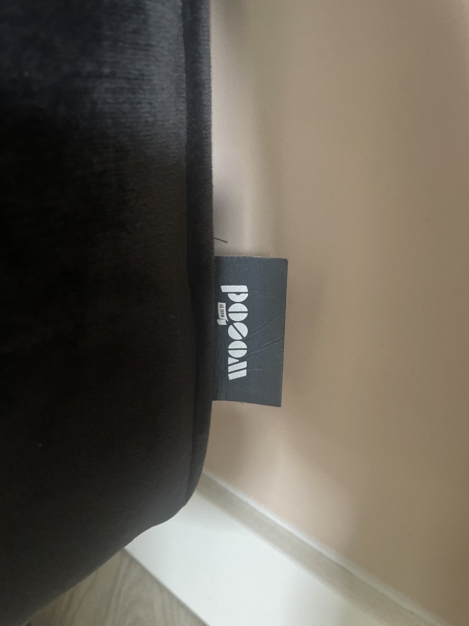 Bank (3-zits) en fauteuil fluweel zwart