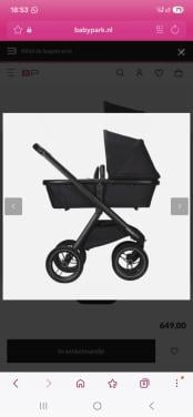 Kinderwagen Dubatti zwart
