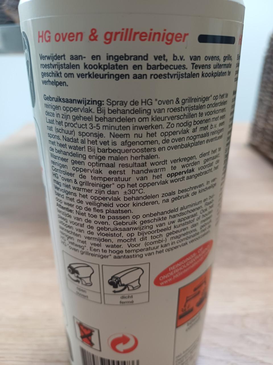 NIEUW: HG oven & grill reiniger 500 ml