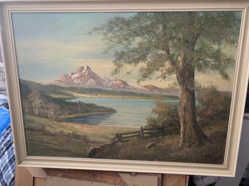 Schilderij met lijst.