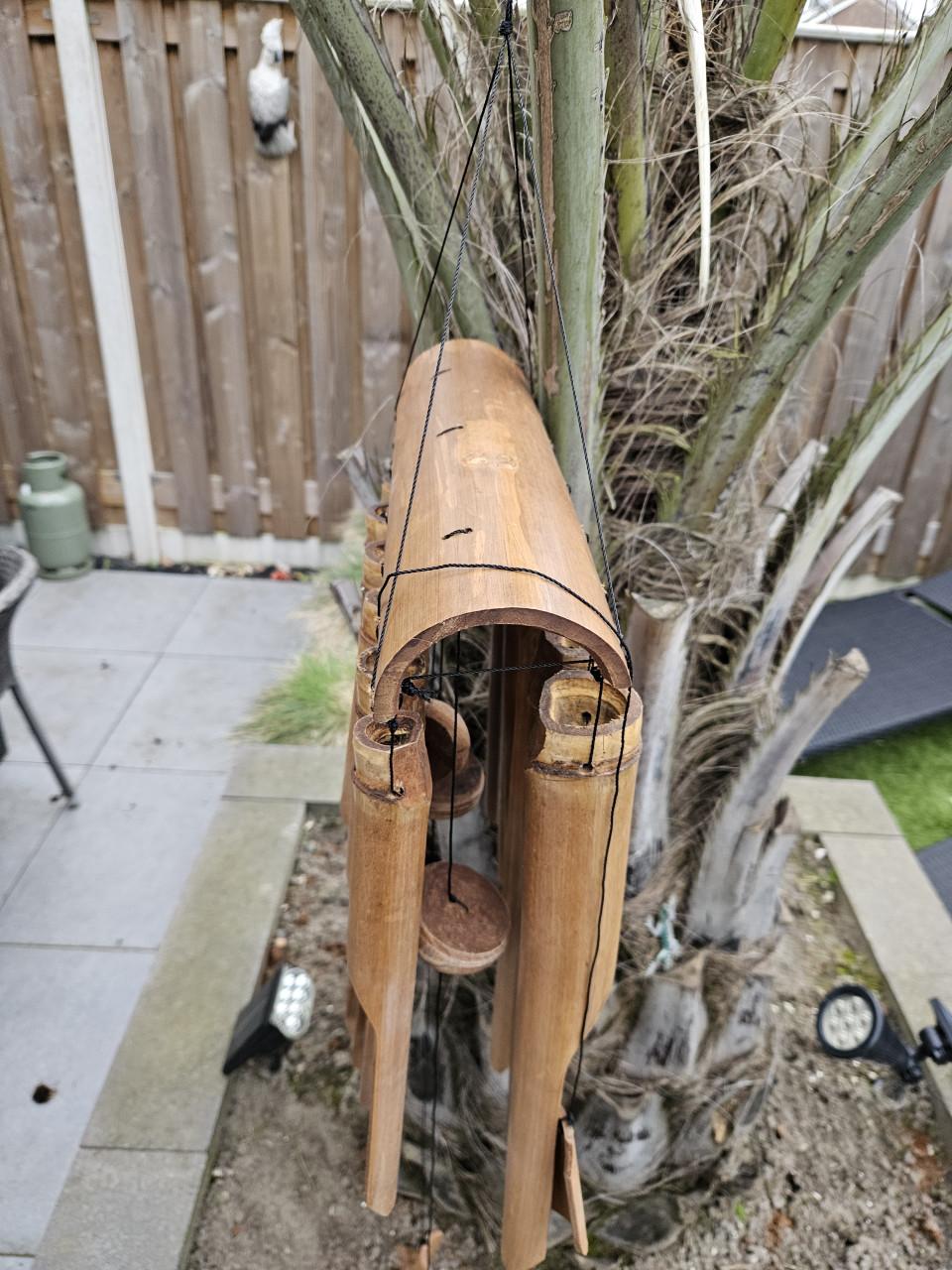 Grote nieuwe Bamboe windgong - Rustgevend geluid voor buiten