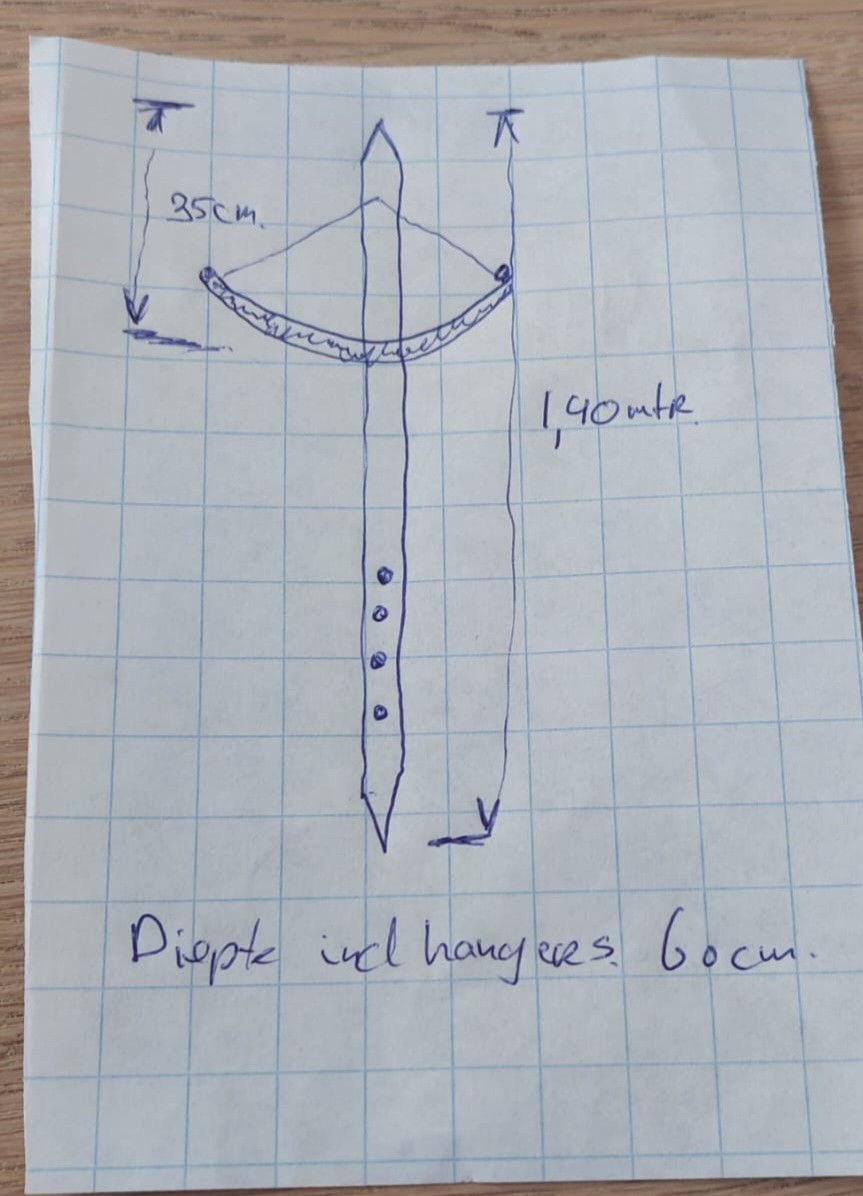 Mooie aparte  jaren 80 kapstok