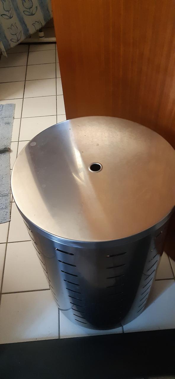 Design wasmand van roestvrij staal