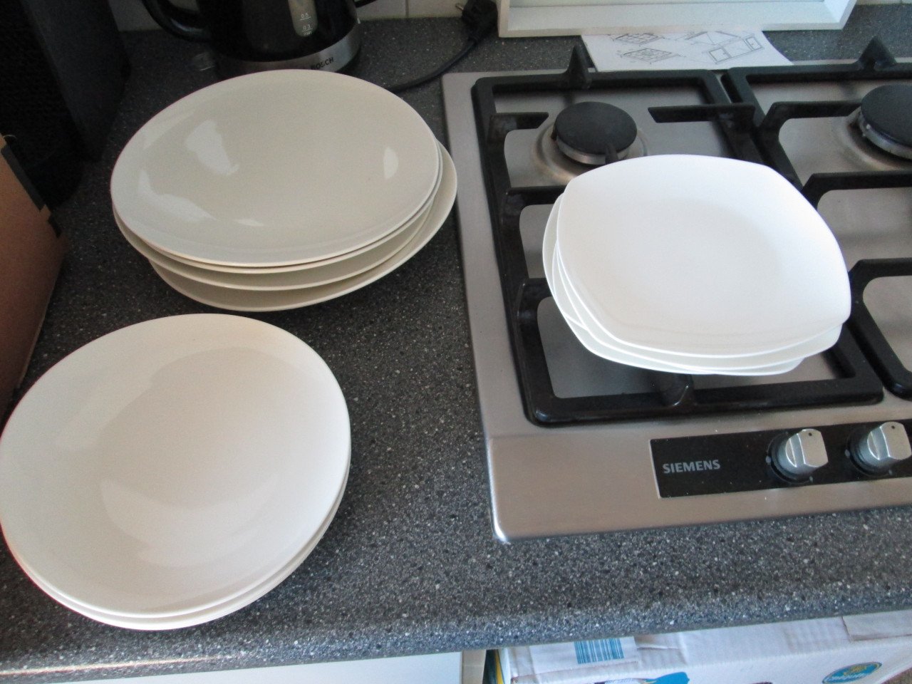 Set witte borden
