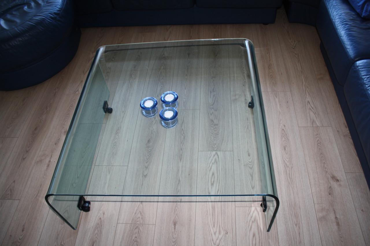 Glazen salontafel