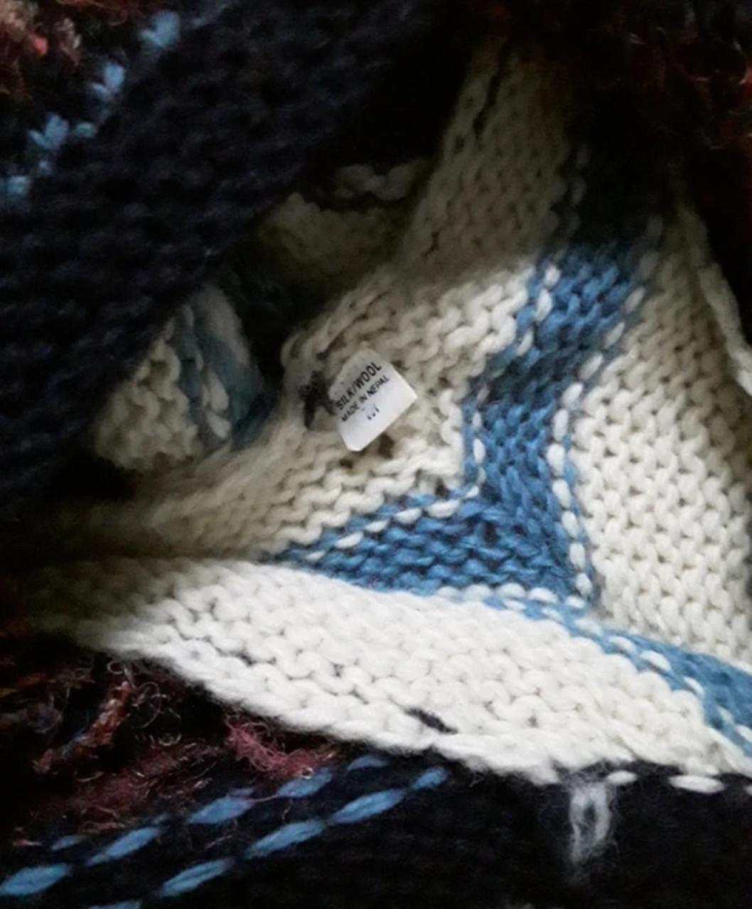Heerlijk warme, wollen poncho